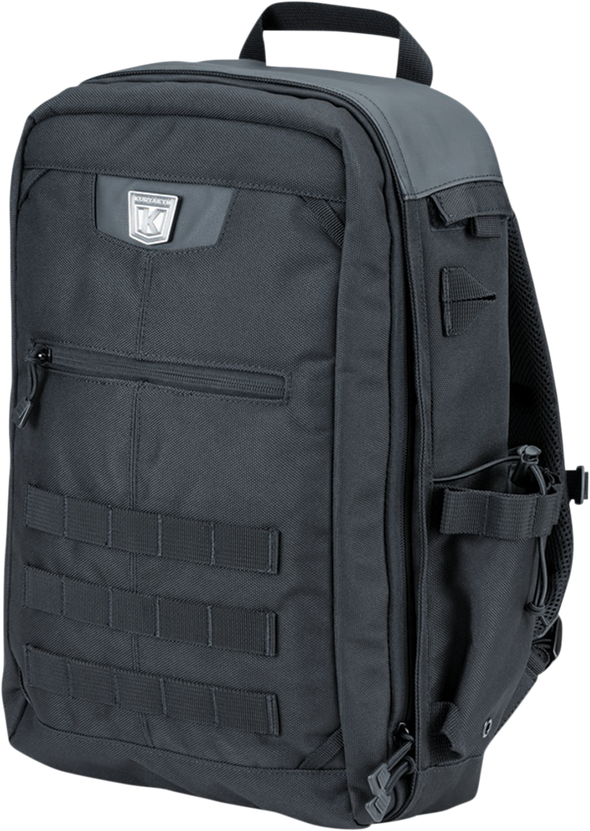 Kuryakyn 5257 Black Momentum Runaway Motorcycle Riding Street Casual Backpack