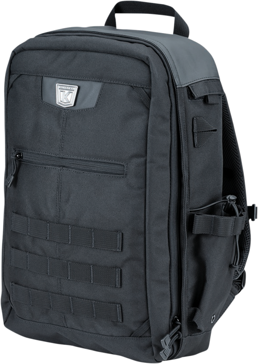 Kuryakyn 5257 Black Momentum Runaway Motorcycle Riding Street Casual Backpack