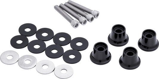 Ciro Black 1/2" Luggage Tour Rack Lift Kit fits Harley Davidson Motorcycles