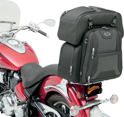 Saddlemen Textile FTB3600 Motorcycle Sissy Bar Luggage Bag for Harley Davidson