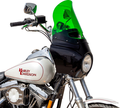 Klock Werks 15" Kolor Flare Green Road Warrior Fairing Motorcycle Windshield