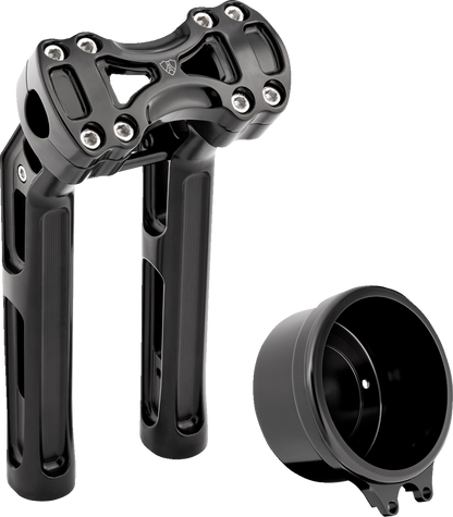 Arlen Ness Method Kickback 10" Black Handlebar Risers for 2022-26 Harley Softail