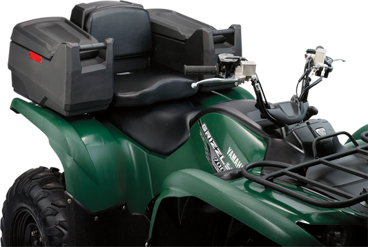 Moose Black ATV Lockable Dynasty Rear Cargo Rack Gear Storage Trunk & Seat