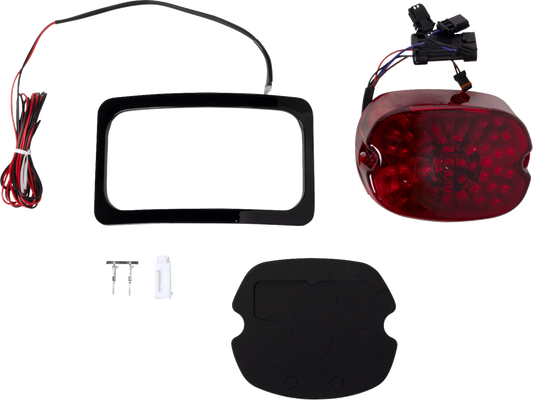 Paul Yaffe French Fix Rear Fender Red Taillight Kit 2018-26 Harley Softail FXLR