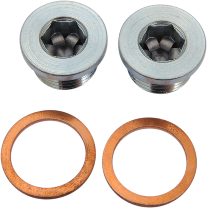 Vance & Hines Motorcycle Exhaust 18mm Oxygen Sensor Port Plugs fits Harley