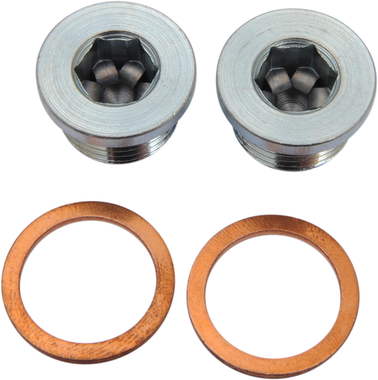 Vance & Hines Motorcycle Exhaust 18mm Oxygen Sensor Port Plugs fits Harley