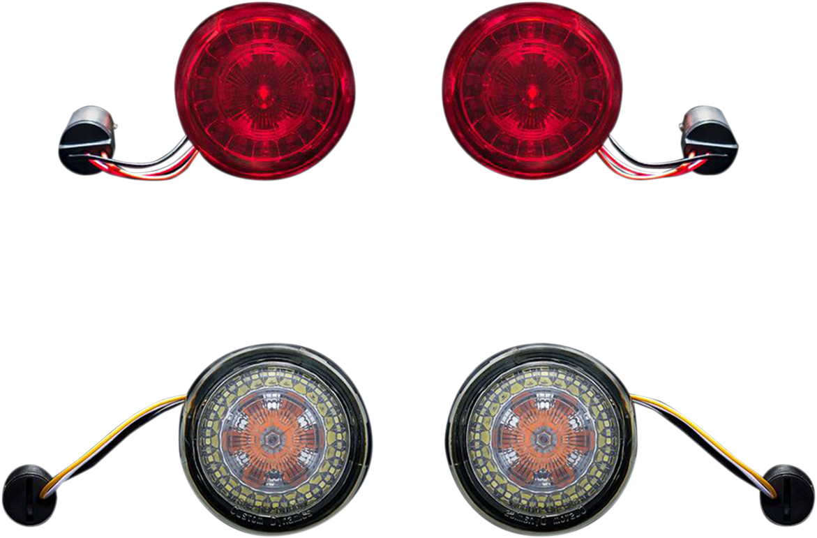 Custom Dynamics Probeam Front & Rear LED Turn Signal Kit for 2011-2024 Harley