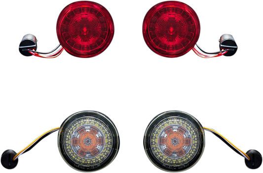 Custom Dynamics Probeam Front & Rear LED Turn Signal Kit for 2011-2024 Harley