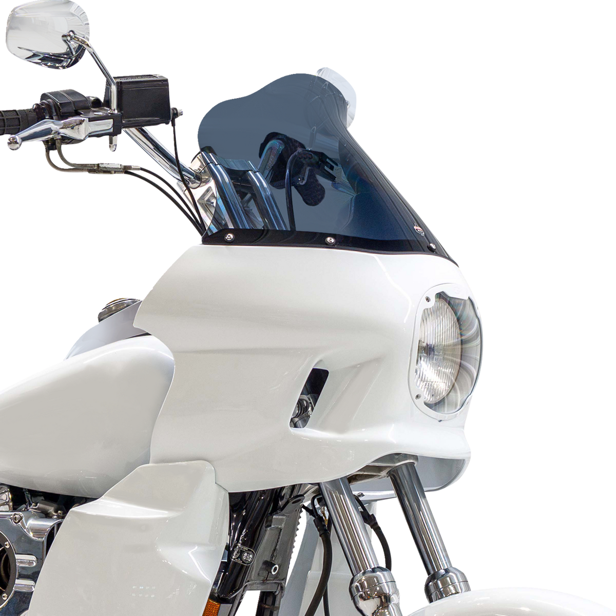 Klock Werks Flare 12.5" Dark Smoke Windshield fits Saddlemen S-RT Mini Fairing
