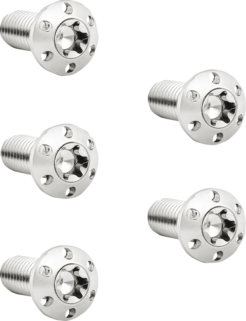 Arlen Ness Polished 5/16"-18 x 7/8" Front Hub-Mount Brake Rotor Bolt Kit Harley