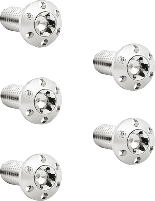 Arlen Ness Polished 5/16"-18 x 7/8" Front Hub-Mount Brake Rotor Bolt Kit Harley