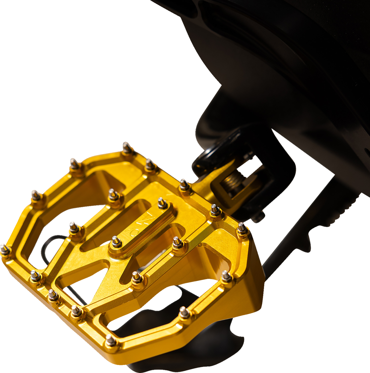 Thrashin Gold Mini Aggressor Floorboards for 1972-2025 Harley FXD FXR