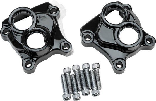 Harddrive Black Tappet Cover Set fits 1999-2017 Harley Softail Touring Sportster