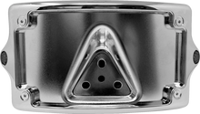 Kodlin Elypse Chrome Curved LED License Plate Kit for 3-Hole Mount Harley Models