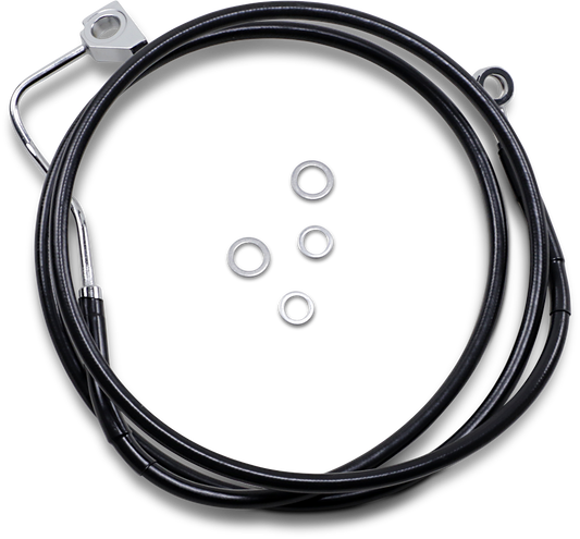 Drag Specialties Black Vinyl +2 with ABS Brake Line for 2014-2022 Harley Touring