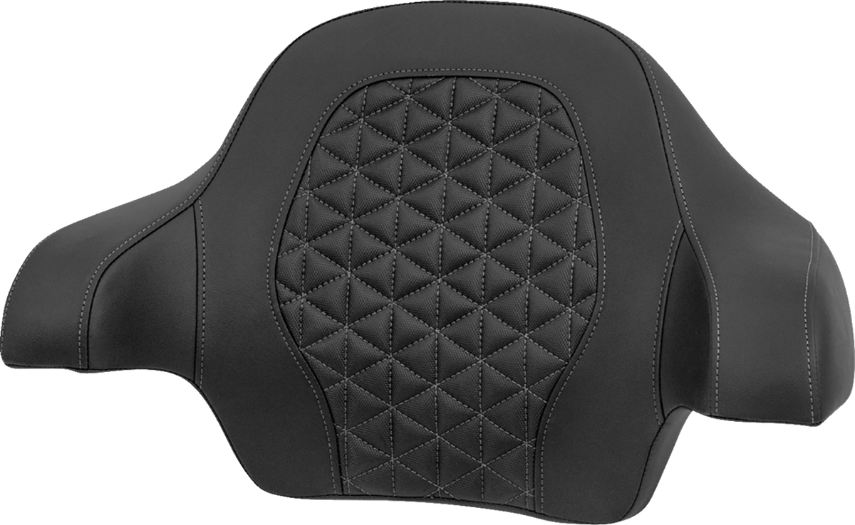 Saddlemen Gray Tri-Gripper Tour Pak Backrest Pad fits 2014-2025 Harley Touring