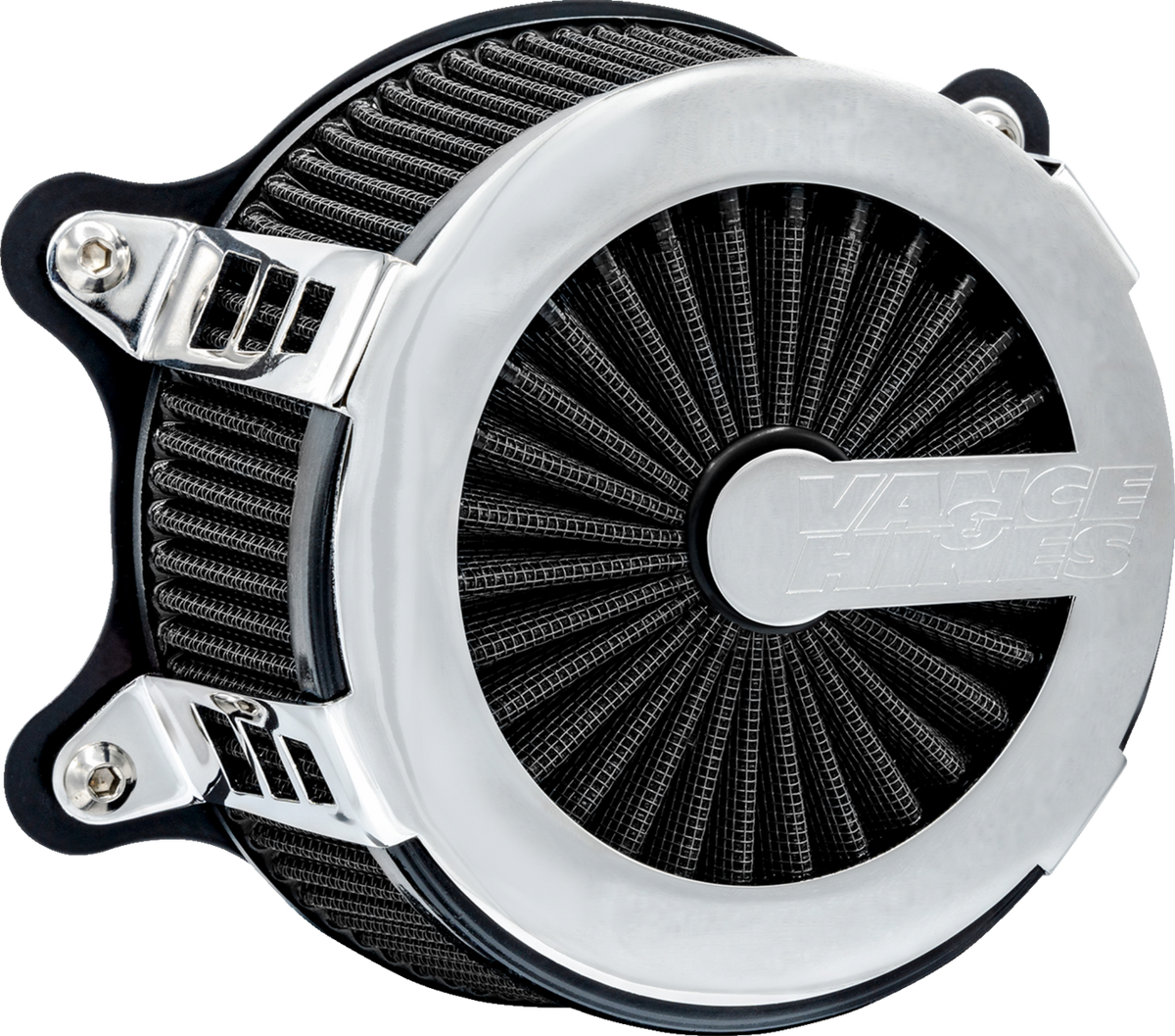 Vance & Hines VO2 Cage Fighter Chrome Air Filter 2023-26 Harley Touring Softail