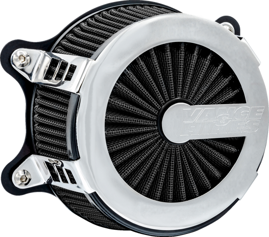 Vance & Hines VO2 Cage Fighter Chrome Air Filter 2023-26 Harley Touring Softail