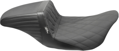Le Pera Kickflip Daddy Long Legs Diamond Grip Seat fits 2008-2024 Harley Touring