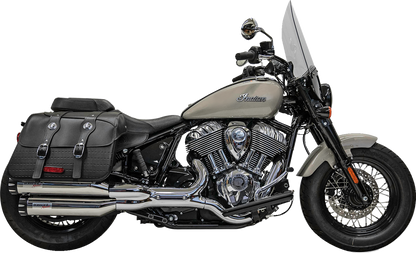 Bassani Chrome 4" Slip On Mufflers fits 2022-2023 Indian Chief Bobber Dark Horse