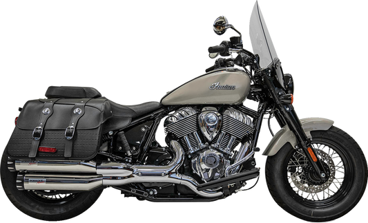 Bassani Chrome 4" Slip On Mufflers fits 2022-2023 Indian Chief Bobber Dark Horse