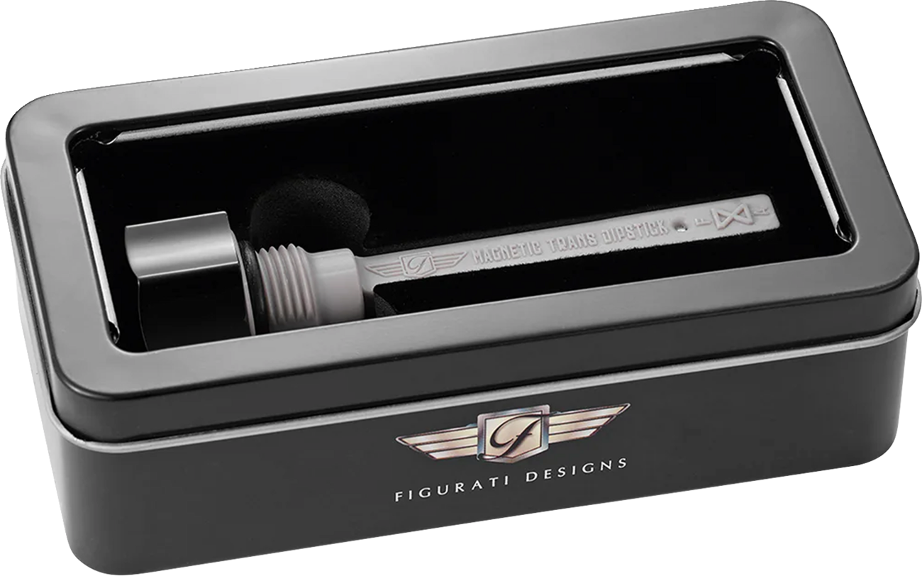 Figurati Designs Curved Magnetic Transmission Dipstick fits 2017-2024 Harley M8