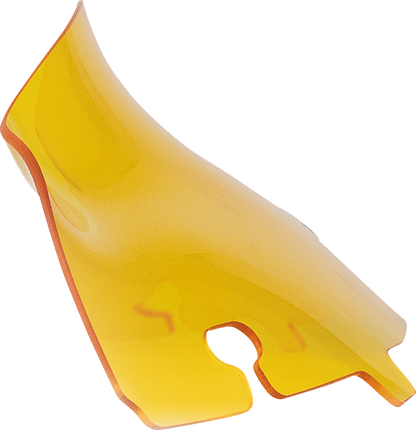 Klock Werks Kolor Flare 4" Yellow Windshield fits 2014-2023 Harley Touring FLHX