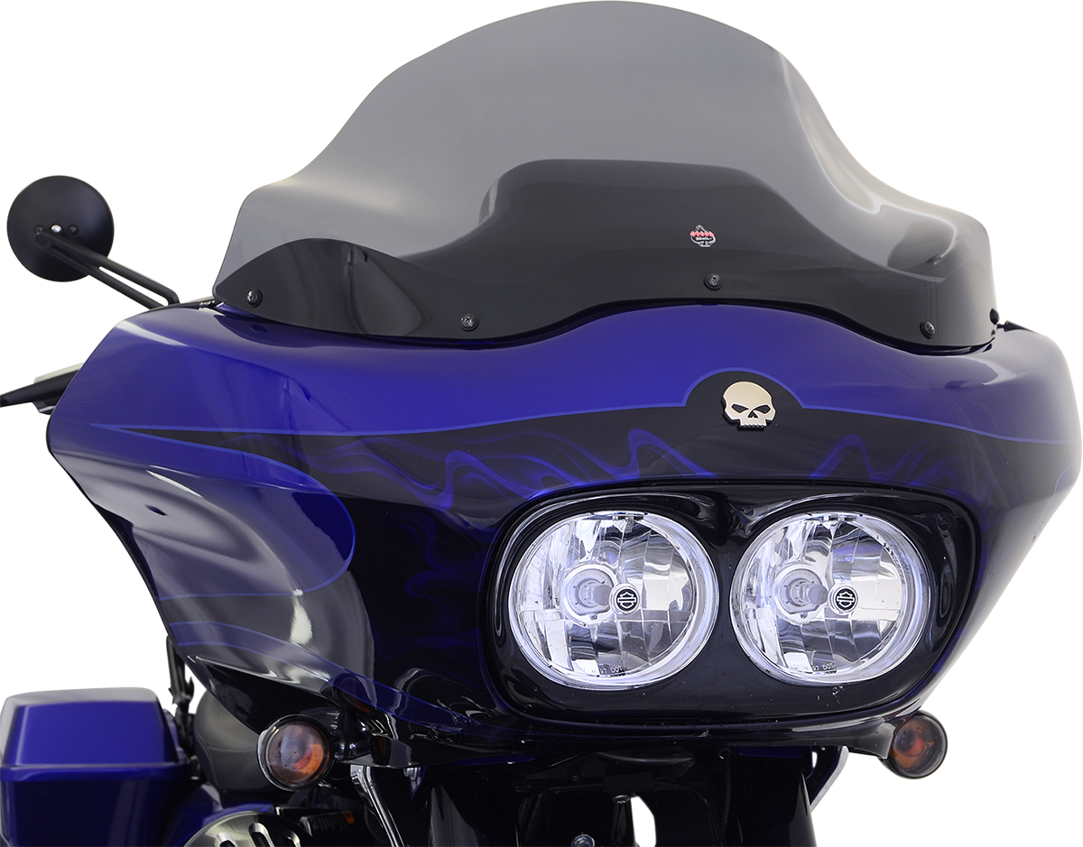 Klock Werks 12'' Dark Smoke Sport Flare Windshield for 1998-13 Harley Road Glide
