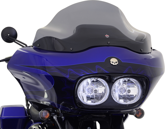 Klock Werks 12'' Dark Smoke Sport Flare Windshield for 1998-13 Harley Road Glide
