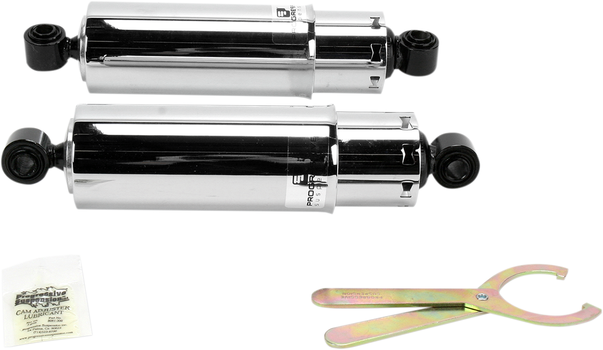 Progressive 412 Series Standard Rear Shocks w/ Cover 1991-2017 Harley Dyna FXD