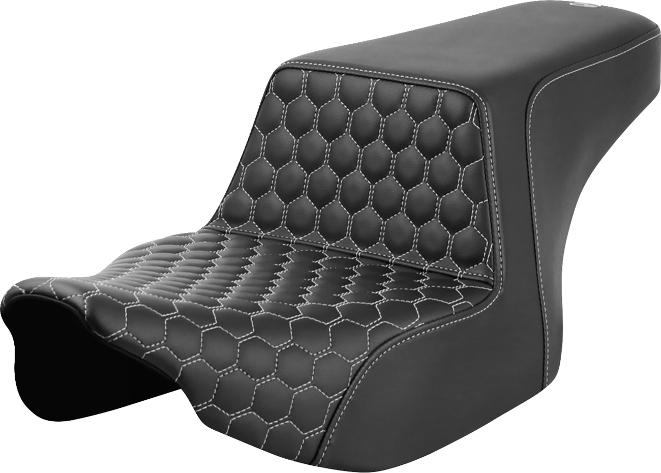 Saddlemen Step Up Silver Honeycomb Gelcore Seat fits 2023-2025 Harley Touring