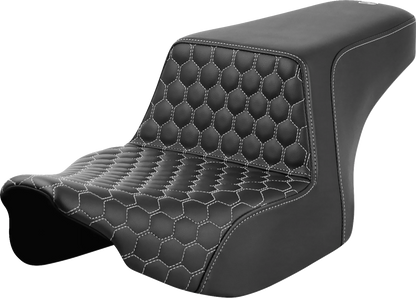 Saddlemen Step Up Silver Honeycomb Gelcore Seat fits 2023-2026 Harley Touring