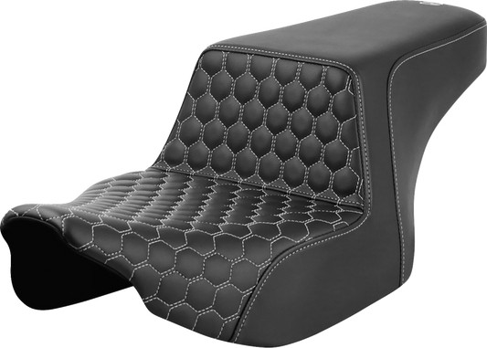 Saddlemen Step Up Silver Honeycomb Gelcore Seat fits 2023-2025 Harley Touring