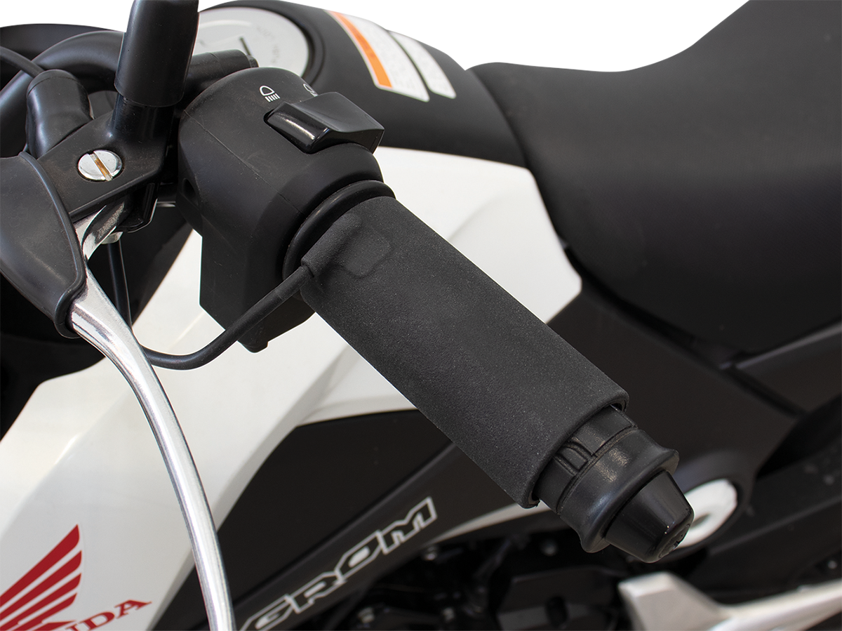 Koso X-Claw Universal Black Clip-On 12v Heated Handlebar Grips Street Offroad