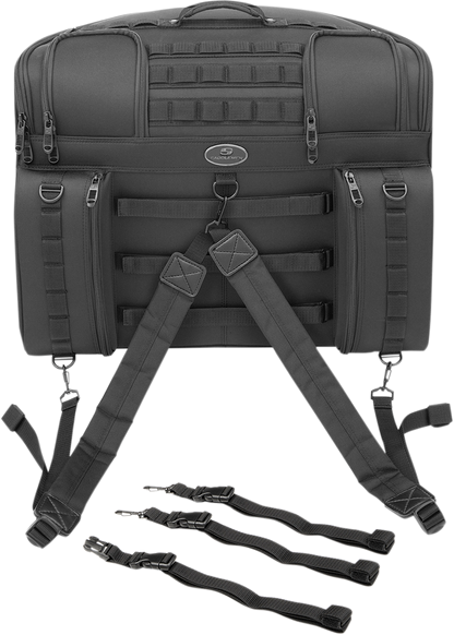 Saddlemen BR4100 Tactical Textile Rear Back Seat Bag Luggage Harley Davidson