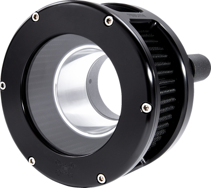 Feuling BA Series Clear Black Air Cleaner Kit 2017-2024 Harley Touring Softail