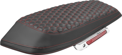 Saddlemen Red Carbon Honeycomb Saddlebag Lid Covers for 2023-2026 Harley Touring