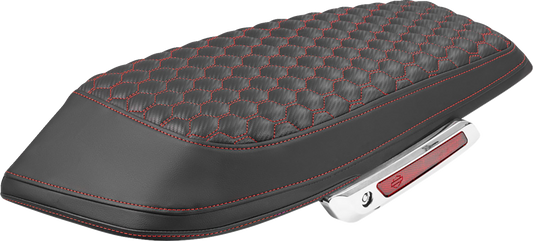 Saddlemen Red Carbon Honeycomb Saddlebag Lid Covers for 2023-2026 Harley Touring