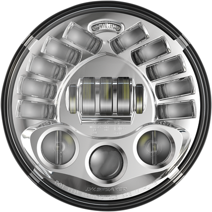 Custom Dynamics 7" Chrome Probeam Adaptive Pedestal Mount LED Headlight