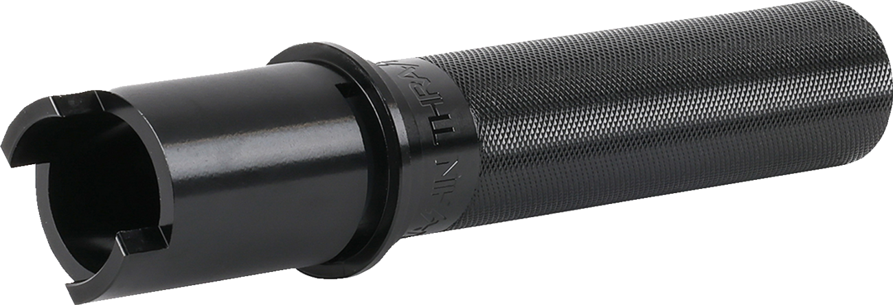 Thrashin Knurled Black Gen 2 TBW 1" Throttle Tube for 2023-2025 Harley Touring