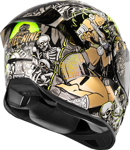 Icon Airframe Pro Aztec Nine Gold Full Face Adult Street Motorcycle Helmet