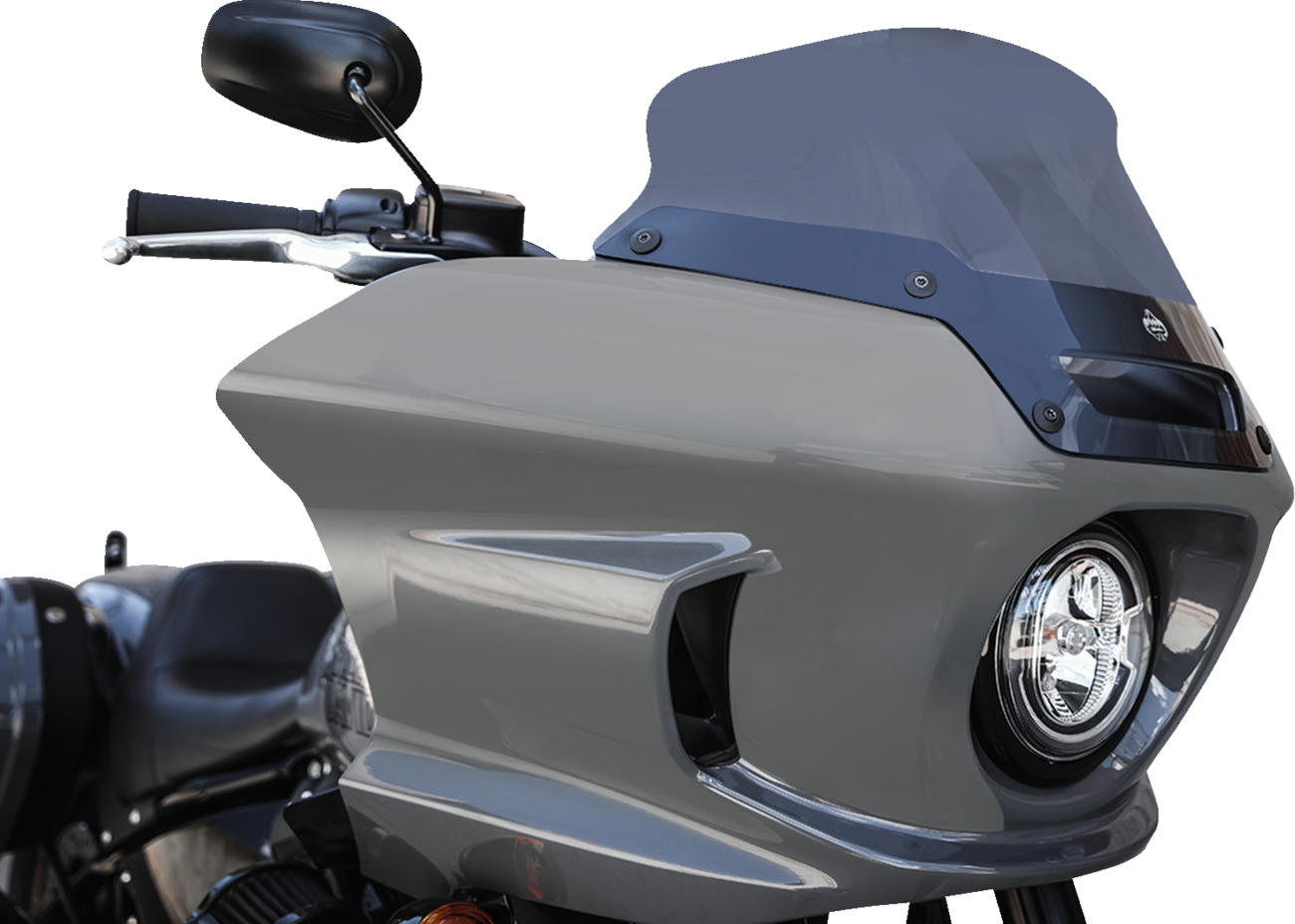 Klock Werks Flare 6" Dark Smoke Windshield for 2022-2024 Harley Low Rider ST