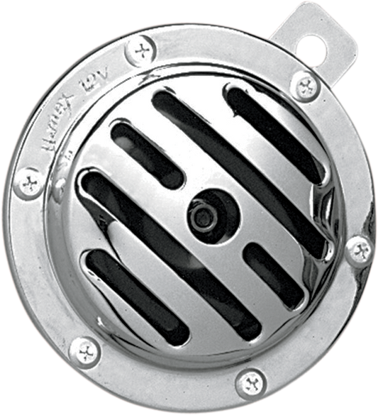 Drag Specialties 4" Chrome 12V 113DB Slotted Horn for Harley Davidson