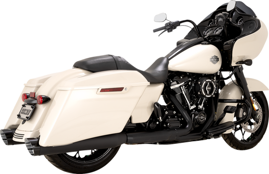 Vance & Hines Razorback 450 Black Slip On Mufflers for 2017-2025 Harley Touring