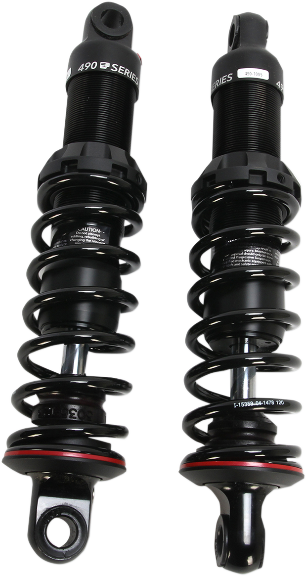 Progressive 490 Standard 12" Rear Shocks 1993-2023 Harley Davidson Touring FLHX