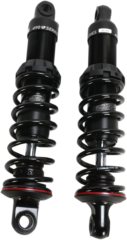 Progressive 490 Standard 12" Rear Shocks 1993-2023 Harley Davidson Touring FLHX