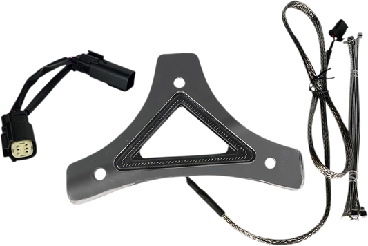 Custom Dynamics Chrome LED Backrest Brake Light 2010-2013 Harley Touring FLHX