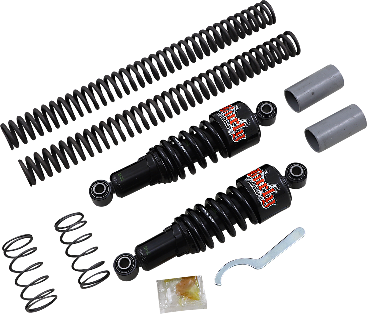 Burly Brand Slammer Black Suspension Lowering Kit for 2006-2017 Harley Dyna FXD