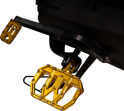 Thrashin Gold Mini Aggressor Floorboards for 1972-2025 Harley FXD FXR