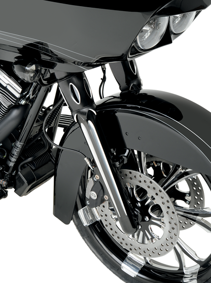 Arlen Ness Black Fork Hot Legs Deep Cut Dual Disc for 2008-2013 Harley Touring